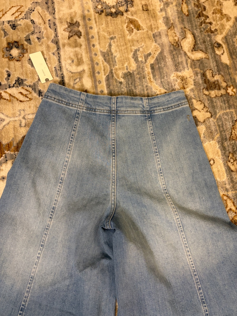 Pilcro Light Blue High-Rise Wide-Leg Jeans - Picture 4 of 8